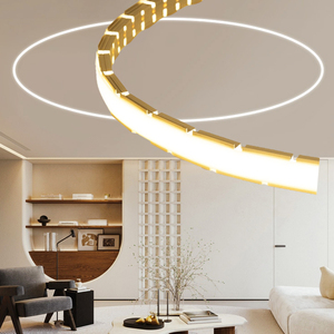 Nouvelle conception 40*20mm LED lampe de ligne en forme d'arc en aluminium avec couvercle en PC à rainure de quille en dentelle incurvée dissimulée - Product Image 1