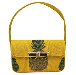 Bolso bandolera bordado con cuentas de semillas hecho a mano con correa ajustable de calidad superior - Product Image 2