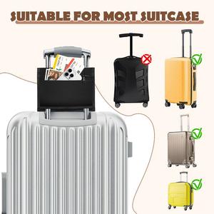 Bolsa de viaje con aislamiento térmico multifuncional personalizada para bebidas, soporte para equipaje, portavasos con correa ajustable para el hombro - Product Image 6