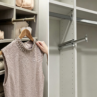 Tringle de rangement rétractable en acier sur mesure, porte-vêtements coulissant réglable, autres accessoires de salle de bain