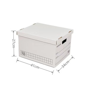 Varneta Archive <b>Box</b> 703 Large Size Document Storage Organizer Office <b>Filing</b> <b>Box</b> Kraft Paper Rectangle Standing Type - Product Image 4