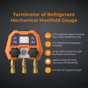 Herramienta de adición de flúor para aire acondicionado, medidor de presión electrónico para refrigerante de nieve, medidor de adición de flúor <span class=keywords><strong>Digital</strong></span>, DMG-4B - Product Image 5