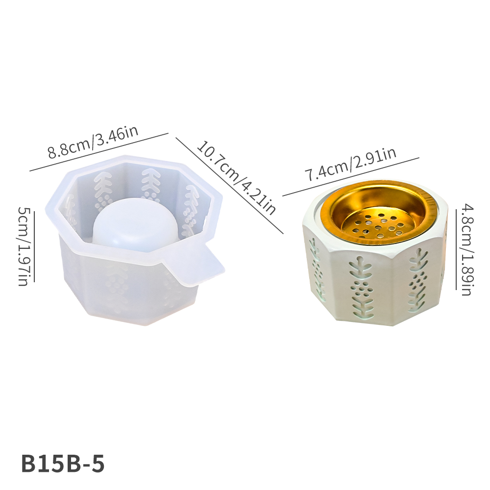 B15B-5 Stampo per Bruciatore di Incenso Bianco