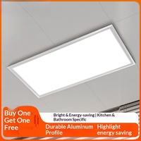 Plafonnier LED intégré 300x600 pour cuisine et salle de bain, panneau encastré plat en aluminium, design moderne et simple, économe en énergie