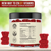 BioFlex Direct 1000mg Ashwagandha Gummies anti-stress saveur fraise naturelle Formule personnalisée pour adultes