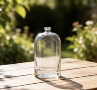 Flacon en verre cosmétique de luxe de 50 ml avec pompe à lotion pour parfum, vernis à ongles, lotions, huiles essentielles