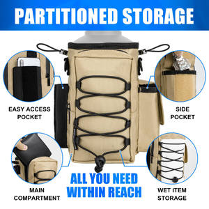 Bolso Bandolera Oxford Negro al por Mayor con Porta Botella de Agua, Bolso Deportivo Magnético Unisex para Gimnasio, Accesorios Portátiles para Entrenamiento - Product Image 6