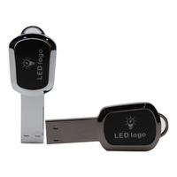 Nouveauté Disque flash USB lumineux Logo OEM personnalisé 2.0 Clé USB 8 Go 16 Go 32 Go Vente en gros Nouveau modèle de clé USB