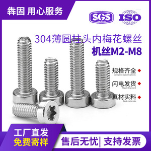 Tornillo Torx Interno de Cabeza Cilíndrica, Acero Inoxidable 304, Rosca Métrica Estándar, Grado A, Clase 8.8, Industria de la Construcción - Product Image 5
