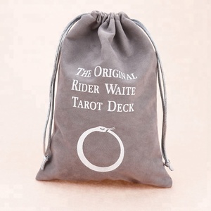 Bolsa de Terciopelo Grande Personalizada con Cordón para Joyería, Bolsa de Gamuza - Product Image 1