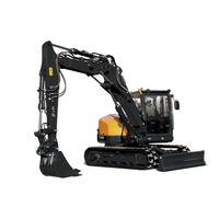 Excavator Crawler Hidrolik Kompak HX85A 8.5t dengan Bucket 4-in-1 untuk Penggalian/Pembuatan Parit di Amerika Latin dan Argentina