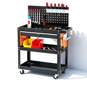 Hot Multipurpose Car Repairing Workshop Iron <b>Tool</b> Cabinet OEM/ODM/OBM Customizable 150kg Load Capacity on Wheels - Product Image 6
