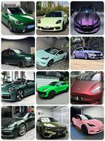 Haute brillance couleur automobile Wrap Film PVC vinyle voiture Wrap Film AX voiture Films air bulle libre Wrappi voiture autocollants