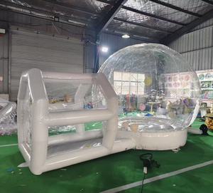 Dôme gonflable en PVC écologique avec plateforme de saut, ballons transparents, tente dôme de <span class=keywords><strong>3</strong></span> m de diamètre, matelas pneumatique pour enfants - Product Image 6