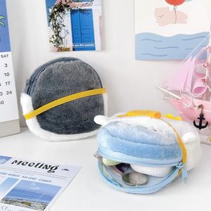 Hot Selling Penguin Plush Coin Purse Keychain Mini Crossbody Bag Charm Portable Pouch for <strong>Earphones</strong> Cables Makeup Gifts - Product Image 4