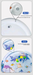 Hot Selling Opblaasbare Kat Hond Spelen Water Mat Pvc Plastic Educatief Speelgoed Water Speelmat - Product Image 6