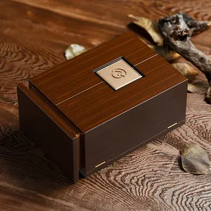 Bán Buôn Sang Trọng Whisky Tùy Chỉnh Hộp Rượu Vang Chai Rượu Bộ Sưu Tập Hộp Hiển Thị Có Thể Tái Chế Rượu Vang Bằng Gỗ Có Thể Tái Chế Hộp - Product Image 4