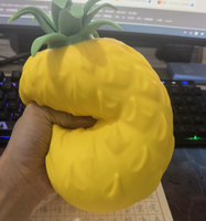 Jouets anti-stress en forme d'ananas de 45 cm, taille jumbo, jouets moelleux en forme d'ananas