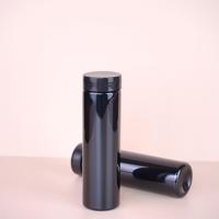 Flacon de médicament en PET noir anti-lumière de 125 CC, récipient en plastique personnalisé avec logo sérigraphié pour comprimés de vitamines, capsules
