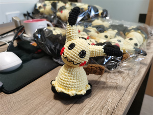 2024 pokemen Amigurumi gengar ma Halloween móc búp bê móc trang trí móc mimikyu Amigurumi đồ chơi - Product Image 3