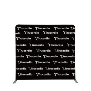 Toile de fond de stand d'exposition portable avec cadre publicitaire en tissu imprimé personnalisé - Product Image 5