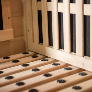 Sauna Finlandese a Vapore Secco per Interni a Infrarossi Lontani per 2 Persone in Legno di Hemlock/Cedro Rosso del Produttore OEM - Product Image 6