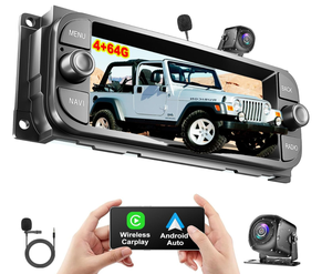 Đầu Android 13 cho xe hơi, Radio GPS dành cho xe Jeep <span class=keywords><strong>Liberty</strong></span> 2002-2007, tích hợp CarPlay, hệ thống dẫn đường, màn hình 6.86 inch, hỗ trợ Android Auto, AirPlay và camera. - Product Image 1