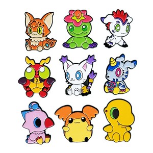 Broche de dibujos animados <span class=keywords><strong>Digimon</strong></span>, insignia de metal creativa de elfo pequeño y lindo, accesorio para ropa y mochila, en stock - Product Image 5