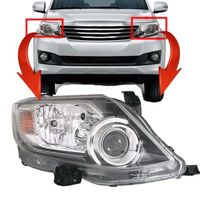 Accessoires de voiture, phare LED pour Toyota Fortuner 2012 2013 2014 2015, accessoires de phare, kit carrosserie