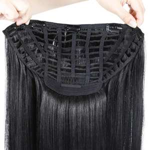 Peluca de encaje frontal de fibra sintética resistente al calor <span class=keywords><strong>con</strong></span> línea de cabello natural, base de encaje sin pegamento, cierre extraíble, cabello liso HD largo - Product Image 5