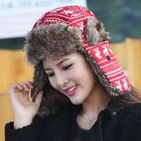 Gorro Ushanka Personalizado QJ OEM con Logotipo, Gorro Ártico Resistente, Gorro Térmico para Expediciones Polares, Gorro de Esquí a Prueba de Viento con Orejeras