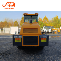 Rouleau compresseur vibrant à tambour unique XCMG XS223J de 22 tonnes d'occasion à bas prix avec moteur diesel et pompe à vendre