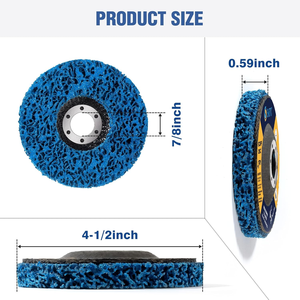 Disques à bande de 4,5 pouces pour meuleuse d'angle, décapant de rouille et de peinture, avec mandrin de 7/8 pouces, vente en gros, logo OEM personnalisé, approvisionnement en vrac - Product Image 2