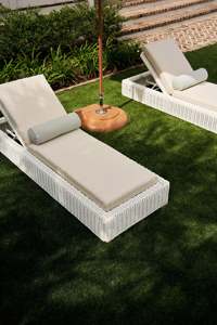 Chaise longue <span class=keywords><strong>de</strong></span> luxe faite à la main pour la baignade et <span class=keywords><strong>le</strong></span> soleil, en <span class=keywords><strong>rotin</strong></span> tressé, résistante aux intempéries, pour piscine, mobilier d'extérieur - Product Image 5
