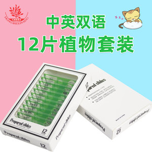 12 Plastic Biological <b>Microscope</b> Slides: Understanding Cells Under the <b>Microscope</b>, Vegetable Slides for Children's Science - Product Image 5