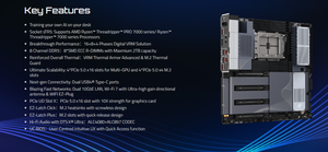 Los procesadores TRX50 AI TOP AMD Ryzen Threadripper serie 7000 admiten una arquitectura de memoria de 8 canales y el modo PCIe 5.0 x16. - Product Image 5