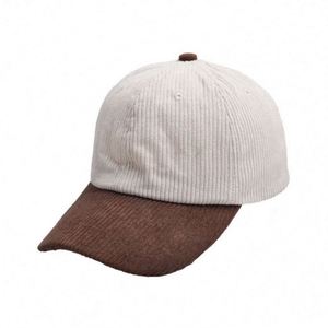 The New Best-selling Two-tone Corduroy Baseball <b>Cap</b> a Versatile <b>Cap</b> for Both Men and <b>Women</b> - Product Image 3