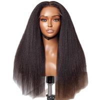 Perruques Lace Front HD noires longues et naturelles pour femmes européennes et américaines, respirantes et réalistes, pour le commerce transfrontalier