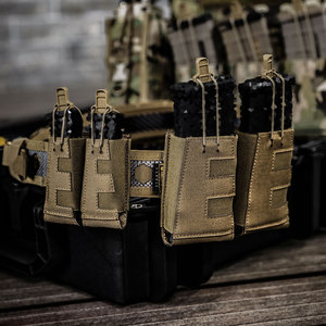 Emersongear Cordura 500Dナイロン5.56ダブルマグポーチ軽量クイックドロー射撃7.62タクティカルマガジンホルスターポーチ - Product Image 4