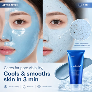 Mascarilla de Lodo Coreana Personalizada al por Mayor Medicubes Zero Pore: Fórmula Limpiadora y Reafirmante de Poros, Secado Rápido en Minutos, AHA PHA para Piel Clara - Product Image 3