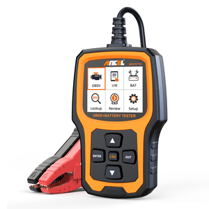 Ancel AD410 PRO, probador de batería de coche, herramientas OBD2, escáner automotriz <span class=keywords><strong>2</strong></span> en 1, herramientas de diagnóstico, prueba de carga de arranque para motocicleta - Product Image 1