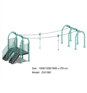 Kit de tyrolienne pour enfants Flyfun, sûr, stable, pour activités de plein air |   Idéal pour la cour, le parc municipal et le centre de jeux communautaire - Product Image 2