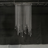 Cortina de Cristal Acrílico para Decoración de Bodas, Directo de Fábrica, Decoración de Techo con Cortina Acrílica de Alta Calidad