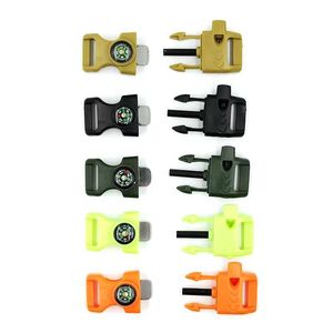 Boucle multifonctionnelle 20 mm Flintstone Blade Whistle Compass pour paracorde de survie, accessoires de préparation, vente directe usine - Product Image 2