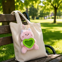 Anoeo Nouvelle Arrivée Couette en Peluche Personnalisée Brodée et Estampillée Or, Motif Cœur Mignon, Rembourrée en Coton PP, pour la Saint-Valentin