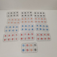 Permainan Edukasi Anak Interaktif Plastik 4 Rak Ubin Angka Berwarna Meja Digital Permainan Rummy Matematika