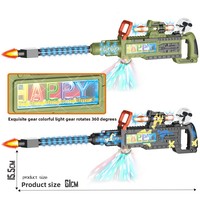 Pistolets jouets pour enfants de vente chaude, pistolets mitrailleurs, musique avec lumières, cordes suspendues, pistolets électriques sonores et légers, cadeaux pour garçons