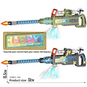 Fucili Mitragliatori Giocattolo in Plastica per Bambini con Luci Musicali e Suoni Elettrici, Regalo Unisex per Età 8+ - Product Image 4