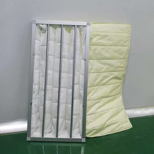 Filtre à air de poche synthétique F7 MERV 13 <span class=keywords><strong>3</strong></span> sacs filtrants intérieurs <span class=keywords><strong>3</strong></span> poches four à courant alternatif électrostatique HVAC remplacement du filtre à air - Product Image 5