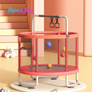 Trampolín Interior y Exterior para Niños, Cama Elástica Segura con Red de Seguridad y Aro de Baloncesto, Equipo de Juego para Niños y Niñas en Oferta para Diversión Familiar - Product Image 2